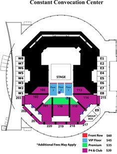 Ted Constant Center Detailed Seating Chart