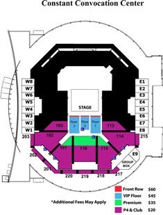 Ted Constant Convocation Center Seating Chart