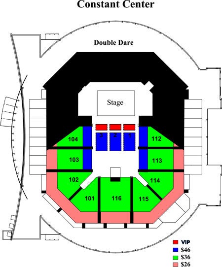 Ted Constant Center Detailed Seating Chart