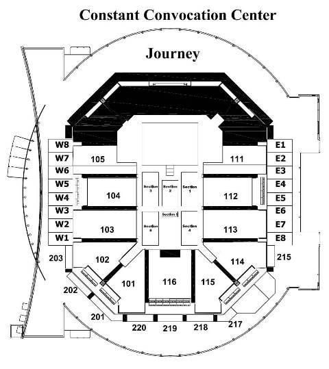 Ted Constant Center Detailed Seating Chart