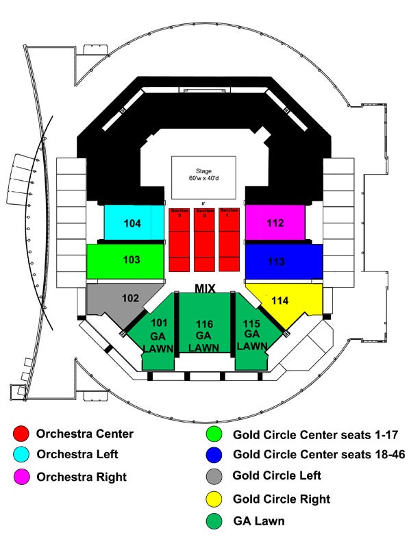 Union Bank And Trust Pavilion Seating Chart