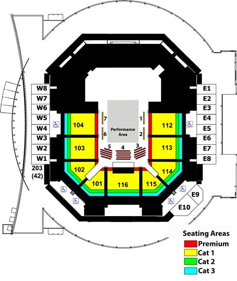 Ted Constant Convocation Center Seating Chart