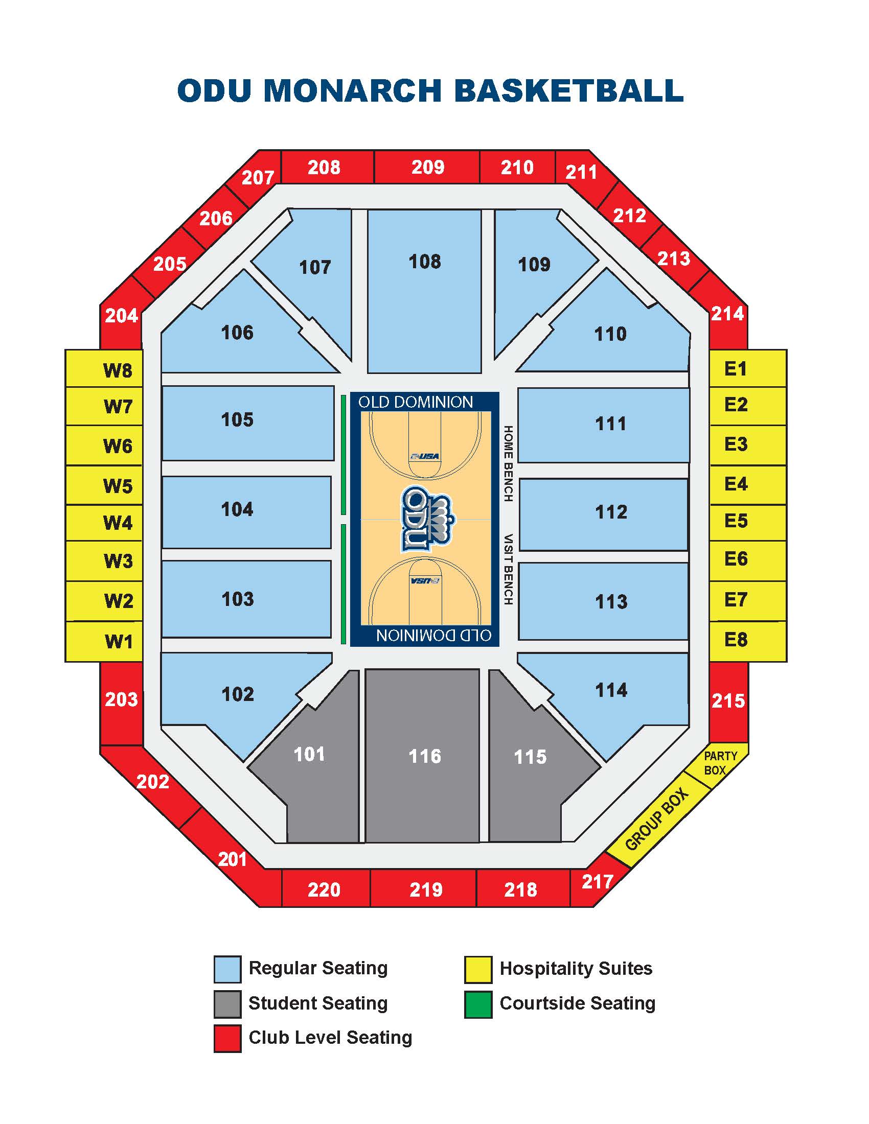 Chartway Arena Seating | Chartway Arena, Norfolk, Virginia