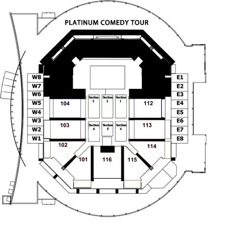 platinum comedy tour chartway arena ted shawn theater seating chart